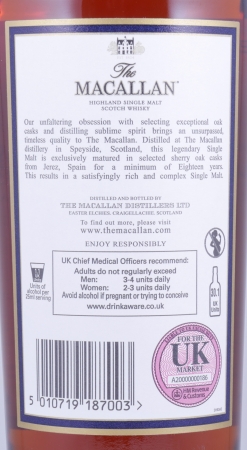 Macallan 1996 18 Years Sherry Oak Highland Single Malt Scotch Whisky 43,0%