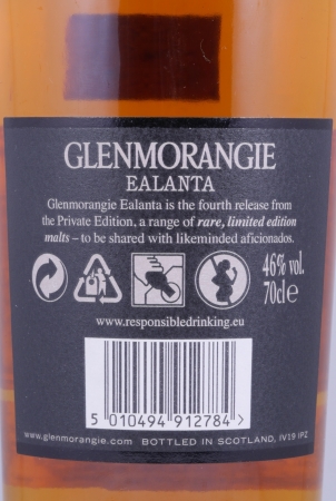 Glenmorangie 1993 19 Years Ealanta Private Edition American Virgin Oak Casks Highland Single Malt Scotch Whisky 46,0%