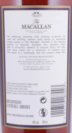 Macallan 1993 18 Years Sherry Oak Highland Single Malt Scotch Whisky 43,0%