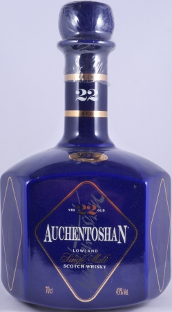 Auchentoshan 22 Years Limited Edition Blue Buchan Ceramic Bottle Lowland Single Malt Scotch Whisky 43.0%