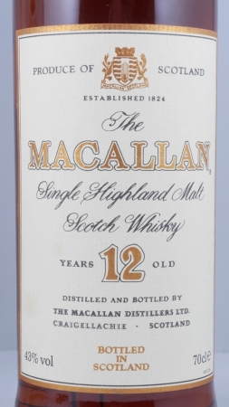 Macallan 12 Years Sherry Wood Highland Single Malt Scotch Whisky 43,0%