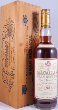 Macallan 1981 Gran Reserva 18 Years Sherry Wood Highland Single Malt Scotch Whisky 40.0%