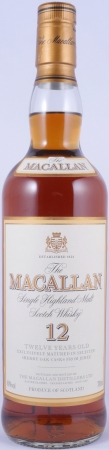 Macallan 12 Years Sherry Oak Highland Single Malt Scotch Whisky 40.0%