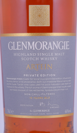 Glenmorangie Artein Bourbon / Super Tuscan Wine Casks Private Edition 2011 Highland Single Malt Scotch Whisky 46.0%