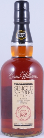 Evan Williams Vintage 1991 Single Barrel No. 128 Kentucky Straight Bourbon Whiskey 43,3%