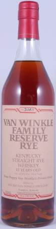 Van Winkle Family Reserve 13 Years No. D3811 Pappy van Winkles Private Stock Kentucky Straight Rye Whiskey 47.8%