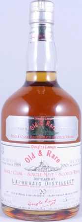 Laphroaig 1989 20 Years Sherry Cask Douglas Laing Old and Rare Platinum Selection Islay Single Malt Scotch Whisky Cask Strength 58.1%