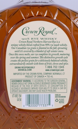 Crown Royal Northern Harvest Rye Whisky 45.0% - World Whisky of the Year 2016