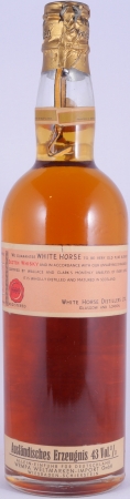 White Horse Blended Scotch Whisky mit Tin Cap 43,0% - seltene Abfüllung aus den 60er Jahren