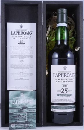 Laphroaig 25 Years Olosoro Sherry- und Bourbon Casks Limited Edition Release 2009 Islay Single Malt Scotch Whisky Cask Strength 51,0%