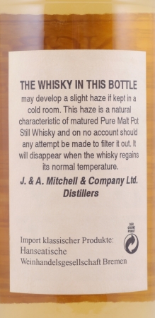 Springbank 1974 28 Years Bourbon Cask No. 1157 Private Bottling Campbeltown Single Malt Scotch Whisky Cask Strength 46.0%