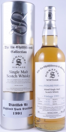 Highland Park 1991 20 Years Sherry Butt Cask No. 15117 Signatory The Un-Chillfiltered Collection Orkney Islands Single Malt Scotch Whisky 46,0%