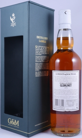 Glenlivet 1974 36 Years Refill Sherry und Bourbon Casks Gordon und MacPhail J.G. Smiths Label Speyside Single Malt Scotch Whisky 43,0%