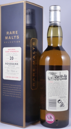 Rosebank 1979 20 Years Diageo Rare Malts Selection Limited Edition Lowland Single Malt Scotch Whisky Cask Strength 60.3%