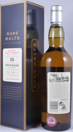 Rosebank 1979 20 Years Diageo Rare Malts Selection Limited Edition Lowland Single Malt Scotch Whisky Cask Strength 60,3%