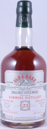 Bowmore 1990 23 Years Hunter Laing Old and Rare Platinum Selection Islay Single Malt Scotch Whisky 58.1%