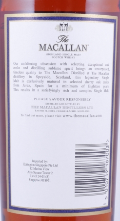 Macallan 1997 18 Years Sherry Oak Highland Single Malt Scotch Whisky 43,0%