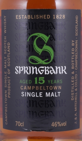 Springbank 15 Years Release 2016 Campbeltown Single Malt Scotch Whisky 46,0%