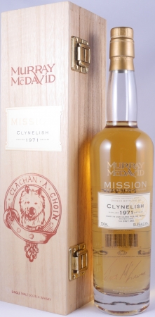 Clynelish 1971 36 Years Bourbon Cask Murray McDavid Mission Cask Strength Limited Edition Highland Single Malt Scotch Whisky 51.5%