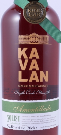 Kavalan Solist 2011 5 Years Amontillado Sherry Cask No. AM100618011A Release 2016 Taiwan Single Malt Whisky 55.6%