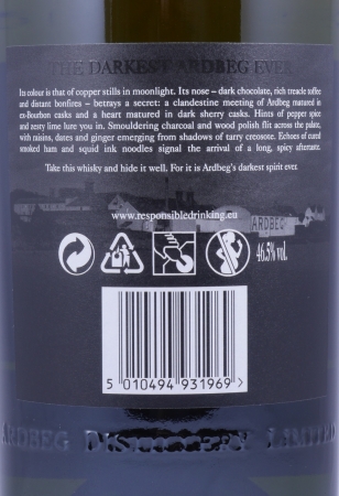 Ardbeg Dark Cove Dark Sherry & Bourbon Casks Ardbeg Day 2016 Limited Edition Islay Single Malt Scotch Whisky 46,5%