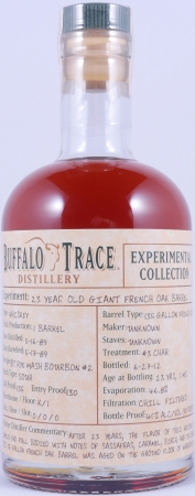 Buffalo Trace 1989 23 Years Giant French Oak Barrel 11. Release Experimental Collection 2012 Bourbon Whiskey 45.0%
