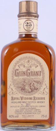 Glen Grant 25 Years Royal Wedding Reserve Limited Edition Highland Single Malt Scotch Whisky 40,0%