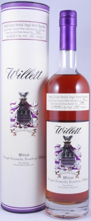 Willett 10 Years Single Barrel No. 7165 Family Estate Rare Release Kentucky Straight Bourbon Whiskey 60.55%