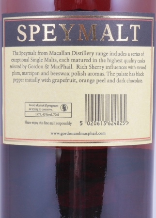Macallan Speymalt 1972 42 Years First Fill Sherry Cask Highland Single Malt Scotch Whisky 43,0%