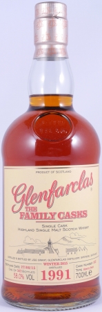 Glenfarclas 1991 24 Years The Family Casks First Fill Sherry Butt Cask No. 162 Highland Single Malt Scotch Whisky 58,0%