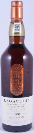 Lagavulin 1991 24 Years Sherry Butt 200th Anniversary Charity Limited Edition Special Release 2016 Islay Single Malt Scotch Whisky 52.7%