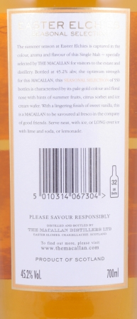 Macallan 1998 8 Years Hogshead Oak Cask Easter Elchies Summer Seasonal Selection Highland Single Malt Scotch Whisky 45,2%