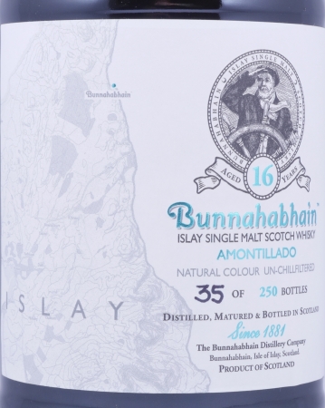 Bunnahabhain 2000 16 Years Amontillado Sherry Cask Feis Ile 2016 Limited Edition Islay Single Malt Scotch Whisky 54,1%