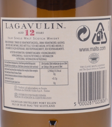 Lagavulin 1995 12 Years 7th Special Release 2007 Limited Edition Islay Single Malt Scotch Whisky Cask Strength 56.4%