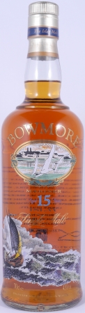Bowmore 15 Years Mariner Islay Single Malt Scotch Whisky Glass Printed Label with 3 Icons 43,0%