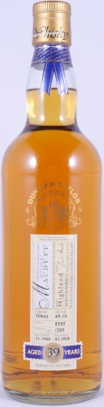 Macduff 1968 39 Years Oak Cask No. 8550 Duncan Taylor Cask Strength Rare Auld Edition Highland Single Malt Scotch Whisky 49.1%