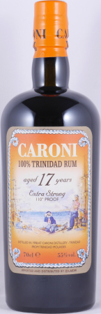 Caroni 1998 17 Years Extra Strong 110° Proof Heavy Trinidad Rum 55.0%