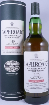 Laphroaig 10 Years Cask Strength Red Stripe Islay Single Malt Scotch Whisky 55,7% 1,0 L
