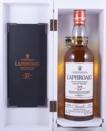 Laphroaig 27 Years limited Edition 2017 Double Matured Islay Single Malt Scotch Whisky Cask Strength 41.7%