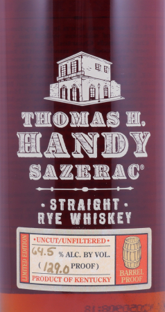 Thomas H. Handy Sazerac 2002 Fall of 2009 Buffalo Trace Antique Collection Kentucky Straight Rye Whiskey 64,5%