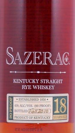 Sazerac 1992 18 Years Fall of 2010 Buffalo Trace Antique Collection Kentucky Straight Rye Whiskey 45,0%