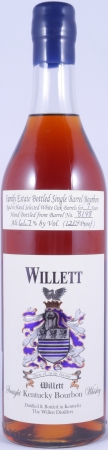 Willett 2001 7 Years Single Barrel No. 8198 Family Estate Rare Release Kentucky Straight Bourbon Whiskey 61.7%