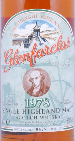 Glenfarclas 1978 21 Years Sherry Casks Edition No. 6 James Watt Highland Single Malt Scotch Whisky Cask Strength 59,8%