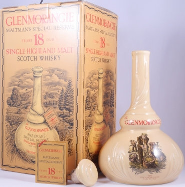 Glenmorangie 18 Years Maltmans Special Reserve Cream Pot Still Shaped Decanter Highland Single Malt Scotch Whisky 43.0%
