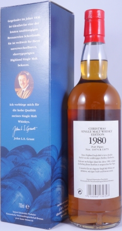 Glenfarclas 1980 32 Years Christmas Port Pipe Edition Cask No. 11074 + 11075 Highland Single Malt Scotch Whisky 45.7%