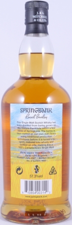 Springbank 2007 10 Years Local Barley Release 2017 Bourbon and Sherry Casks Campbeltown Single Malt Scotch Whisky 57,3%