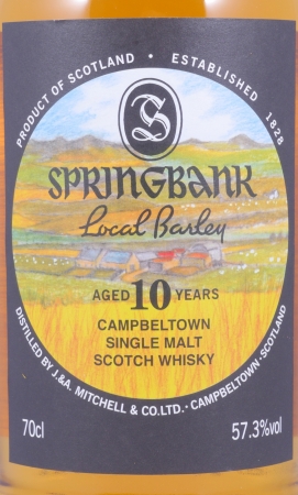 Springbank 2007 10 Years Local Barley Release 2017 Bourbon and Sherry Casks Campbeltown Single Malt Scotch Whisky 57,3%