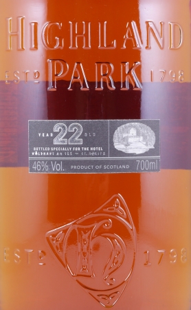 Highland Park 22 Years Specially Private Bottling for the Hotel Waldhaus am See Orkney Islands Single Malt Scotch Whisky 46.0%