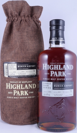 Highland Park 2006 11 Years 1st Fill European Hogshead Cask No. 3720 Munich Airport Exclusive Orkney Islands Single Malt Scotch Whisky 64.5%