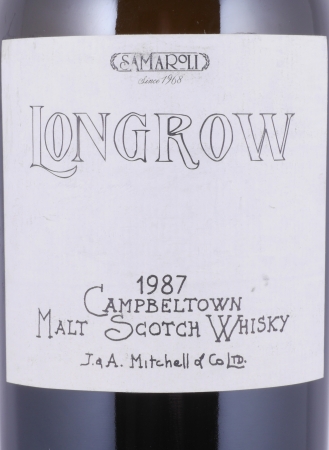 Longrow 1987 15 Years Oak Cask No. 115 Samaroli Very Limited Edition Campbeltown Single Malt Scotch Whisky Cask Strength 55.0%